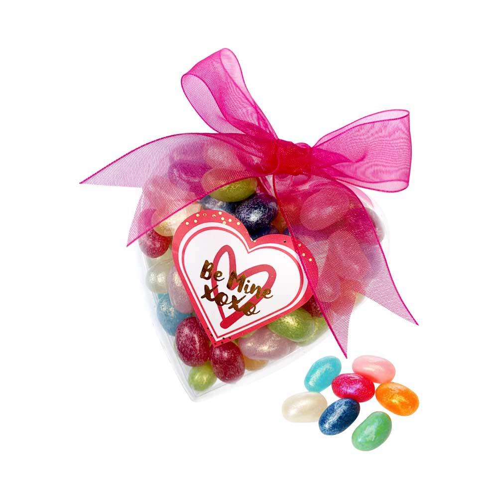Candy Corner Jelly Belly Jewel Mix 95g in Heart Acrylic